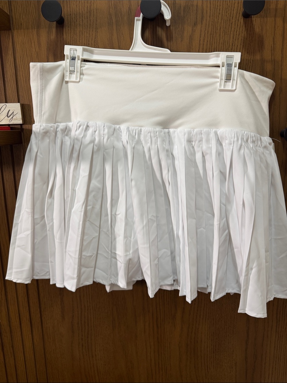 lululemon athletica White Pleated Mini Skirt